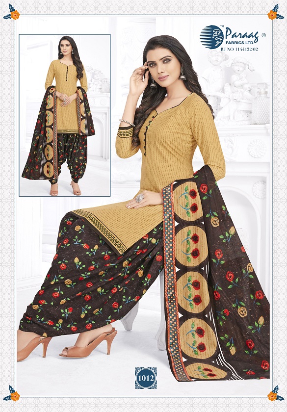 Paraag Mahi 3 Regular Wear Printed Designer Cotton Dress Material Collection 